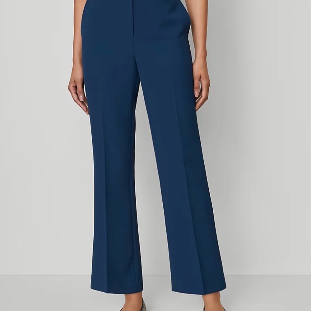 Ann Taylor | The Flare Ankle Pant in Fluid Crepe - Curvy Fit